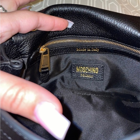 Moschino Black and Gold Women's Bag - Picture 5 of 11